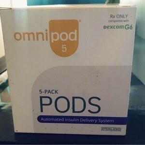 Omnipod 5- 5-pack New and Sealed Exp 3/2024